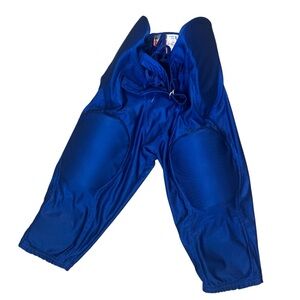 Youth L Blue Padded Football Pants - Alleson Athletics
